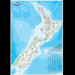 Landkarte NEW ZEALAND nord oder sd Insel