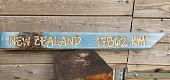 Holzschild Zaunlatte New Zealand 83cm