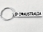 Schlsselanhnger Metall Australia 7cm