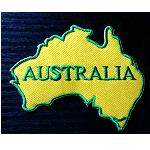Aufnher Landkarte Australien  8cm