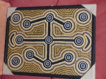 orig Malerei, Aborigines  54x40 cm, Leinen