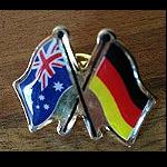 Pin  Flagge  Germany-Australia