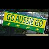 Banner + Saugknopf  Aussie  go go go
