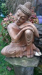 Buddha Holz relaxing 40 x 35 cm