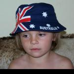 Kinder   Baumwoll Schlapphut Aussie Flag