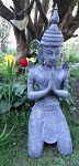grauer Buddha Polystone 87cm