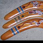 Bumerang Holz Handarbeit 40cm