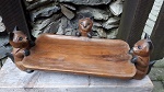 Katze Holz Schale Akazie 50cm