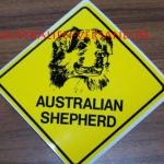 Aufkleber Australian Shepherd 9x9cm