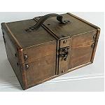Holzkiste Kiste Schatztruhe 22,5x15,5cm