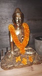 Buddha Blumen Kette Girlande 75cm Umfang