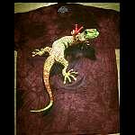 T Shirt    cool peace Gecko  Echse