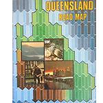 Road Map Karte Queensland 85x60cm