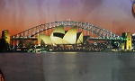 Poster Sydney Harbour bei Nacht 59x42cm