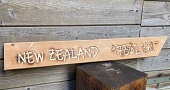 Holzschild Zaunlatte New Zealand  83cm
