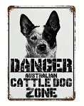 Metall Schild Australian Cattle Dog 30cm