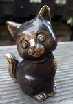 Bronze Love Cat - kl Katze 9cm