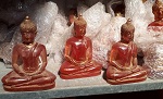 Kunst Glas Buddha Figuren POSTEN  10 Stck