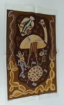 Malerei der Aborigines Stoffdruck 77cm