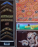 3er Set Aufkleber Aborigines Malerei