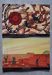 2er Set Postkarte XL mit Malerei