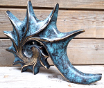 Groe Bronze Stern Star Ammonit Antikfinis