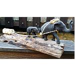 Elefant aus Afrika Holz handgeschnitz 40cm