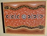 Aborigines Malerei Leinen Holzrahmen 60cm