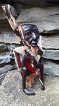 Aborigines Holz Figur Speer 16cm 
