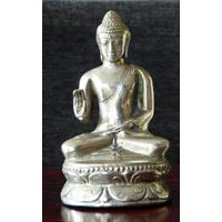 Buddha silber-bronze ca. 10 cm