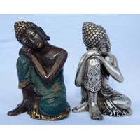 Buddha ruhend Bronze 10 cm