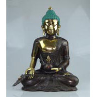 Bronze Buddha 38 cm sitzend