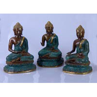 Bronze-Buddha 25 cm sitzend