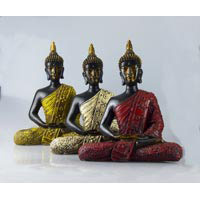 Buddha Thai - Stil Fiberglas 27 cm