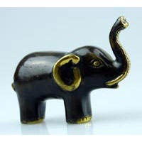 Elefant stehend mini Bronze Lnge 9cm
