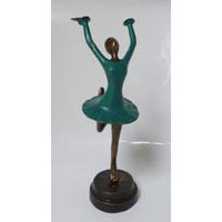 Tnzerin Ballerina Bronze Petrol 33 cm
